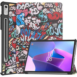 Pouzdro pro Lenovo Tab P11 Pro Gen 2 TB132FU TB132XU 11.2", s klopou, graffiti