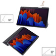 Pouzdro pro Samsung Galaxy Tab S7 Plus / Tab S7 FE, Smartcase Hybrid, se slotem na stylus, černé