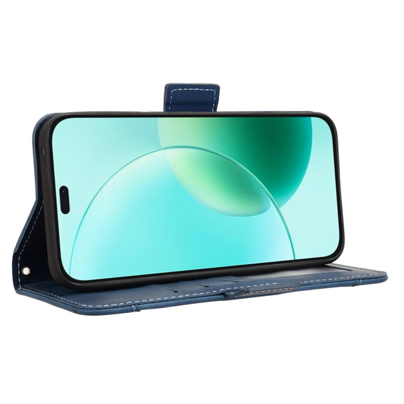 Klopové pouzdro pro Honor 400 Lite, Card Slot, námořnicky modré