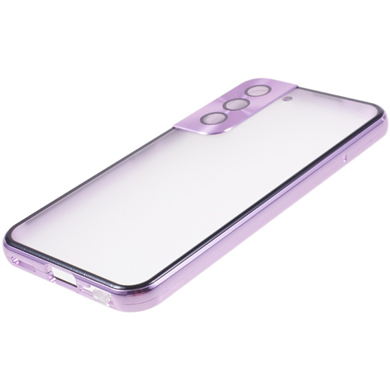 Pouzdro pro Samsung Galaxy S21, Magnetic Dual Glass, fialové