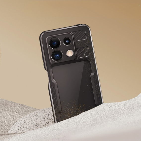Vodotěsné pouzdro IP68 pro Xiaomi Redmi Note 13 Pro 5G, Redpepper, černé