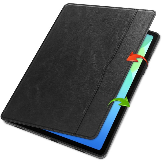Pouzdro pro Lenovo Tab M11, Business Card and Pen Slot, černé