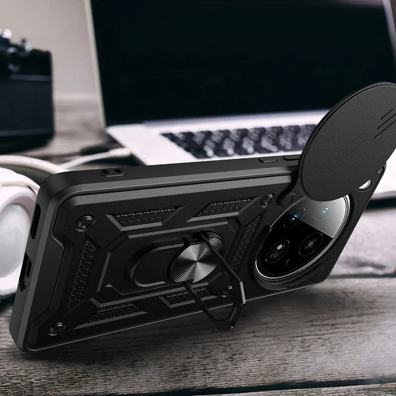 Pouzdro pro Oppo Find X8 Pro, CamShield Slide, černé