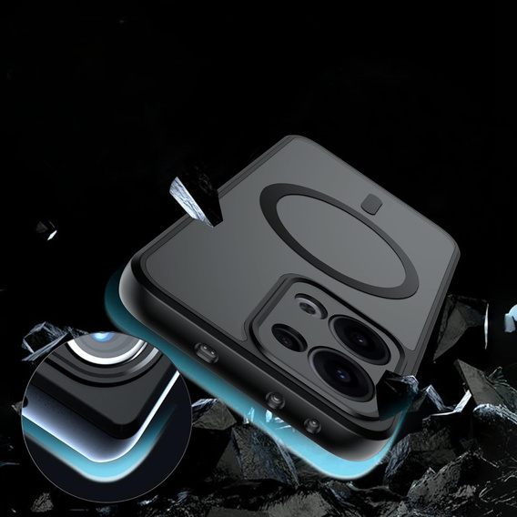 Pouzdro pro Oppo Reno 13, pro MagSafe, ERBORD Matt Case, černý