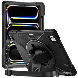 Obrněné pouzdro pro Apple iPad Pro 13" 7 gen. 2024 (A2925, ochranné 360 se slotem na stylus, černé