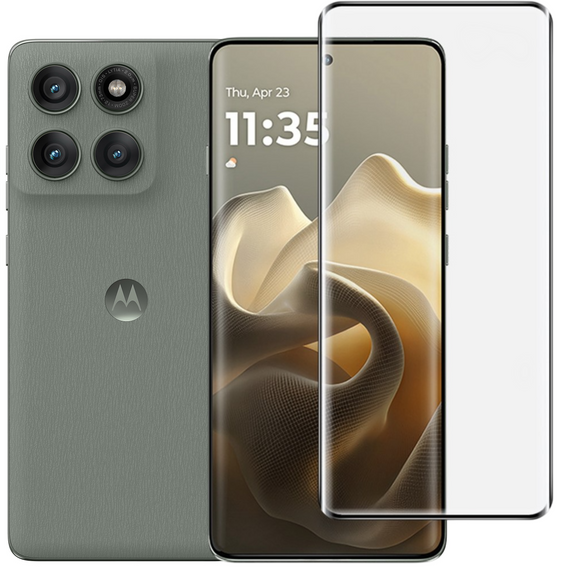3D tvrzené sklo pro Motorola Edge 60 Pro, černý rámeček