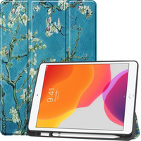 Pouzdro pro iPad 7/8/9 10.2 2019/2020/2021, Smartcase Pen Slot, cherry blossom