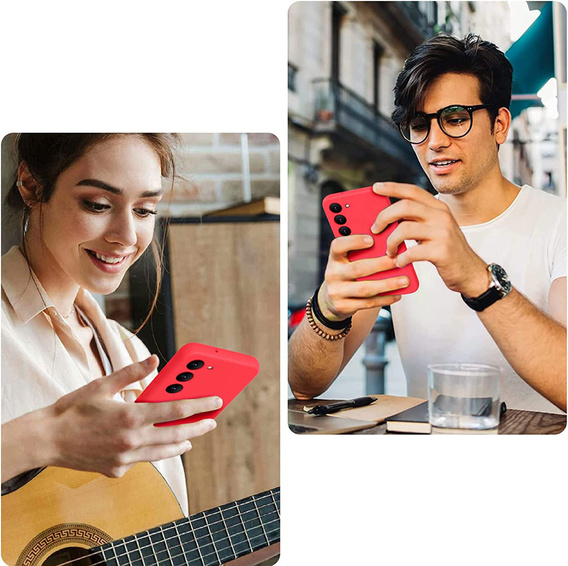 Pouzdro pro Samsung Galaxy S23 Plus, Silicone Lite, červené
