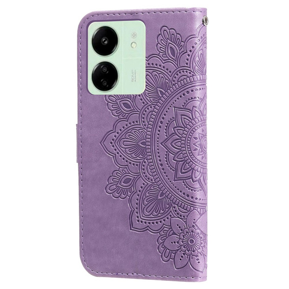 Klopové pouzdro pro Xiaomi Redmi 13C / Poco C65, Mandala Flower, fialové