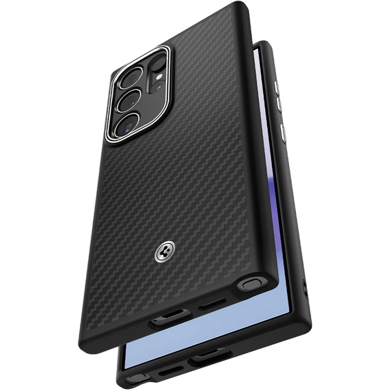 Pouzdro Spigen Enzo Aramid černé pro Samsung Galaxy S24 Ultra