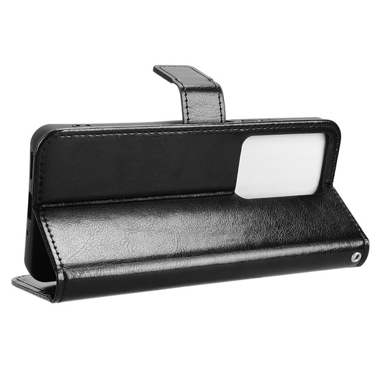 Klopové pouzdro pro Realme 14X / Realme C75, Crazy Horse Wallet, černé