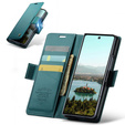 CASEME Litchi Peněženkové flipové pouzdro pro Samsung Galaxy Z Fold7 5G