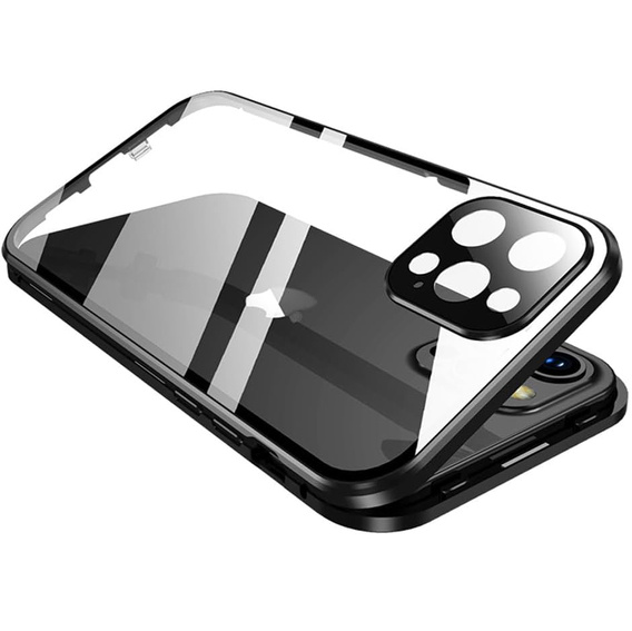 Pouzdro pro iPhone 16 Pro, Magnetic Dual Glass, černé