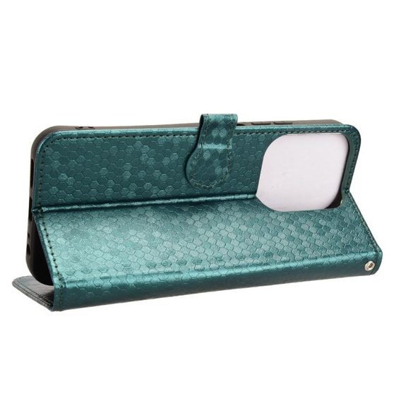 Flipové pouzdro pro Xiaomi Redmi 15C 4G/LTE, Wallet Rhombus, zelené