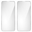 2x tvrzené sklo pro iPhone 13/13 Pro, ERBORD 9H Hard Glass na displeji