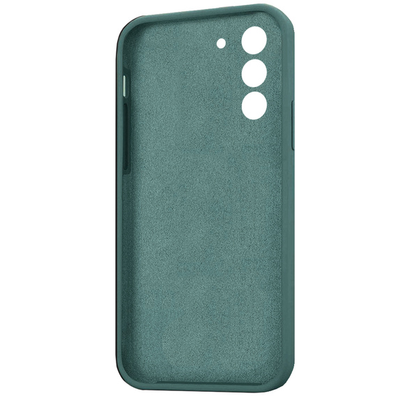 Pouzdro pro Samsung Galaxy S21 FE, Silicone Lite, tmavě zelené