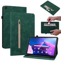 Pouzdro pro Lenovo Tab M10 10.1 Gen 3, Wallet Pen Slot, zelené