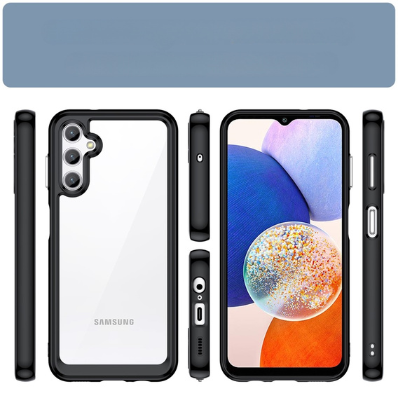 Pouzdro pro Samsung Galaxy A14 4G/5G, Fusion Hybrid, transparentní / černé