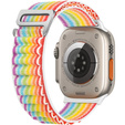 Pasek Nylonowy do Apple Watch 1/2/3/4/5/6/7/8/SE/ULTRA 42/44/45/49mm, Tęczowy