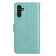 Klopové pouzdro pro Samsung Galaxy A14 4G/5G, Mandala Flower, zelené