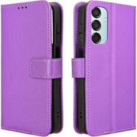 Klopové pouzdro pro Samsung Galaxy M15 5G, Wallet Smart Magnet, fialové