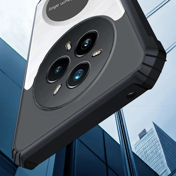 Pouzdro pro Realme 14 Pro 5G, s magnetickou fólií, transparentní / černé