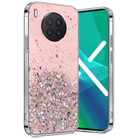 Pouzdro pro Huawei Nova 8i, Glittery, růžové