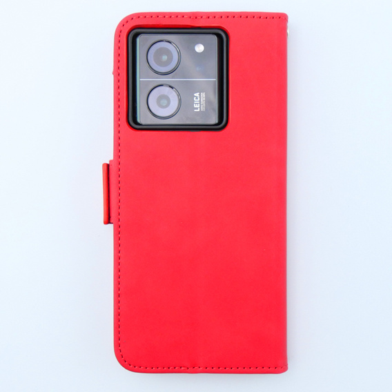 Klopové pouzdro pro Xiaomi 13T / 13T Pro, Card Slot, červené