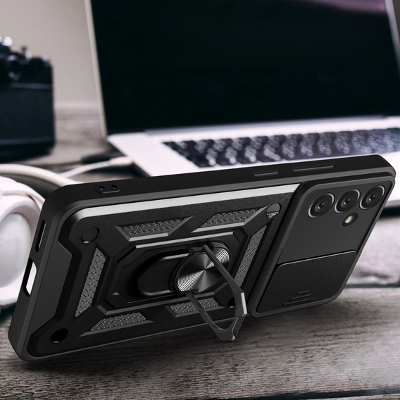 Pouzdro pro Samsung Galaxy A14 4G/5G, CamShield Slide, černé