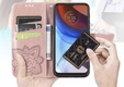 Klopové pouzdro pro Motorola Moto G85, Butterfly, růžové rose gold