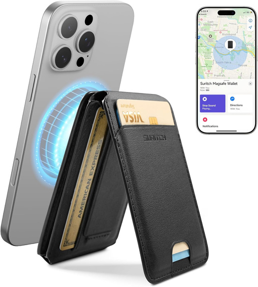 Magnetická peněženka s lokalizací, NFC a kolébkou pro iPhone 16 Pro