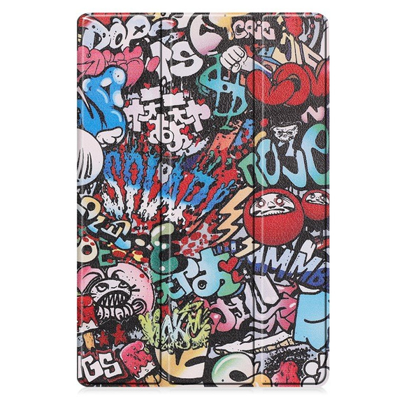 Pouzdro pro Samsung Galaxy Tab S9 Plus, Smartcase, graffiti