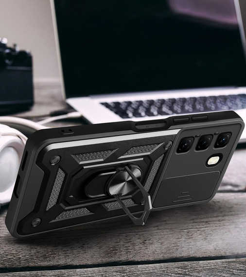 Pouzdro pro Infinix Hot 50 Pro 4G, CamShield Slide, černé