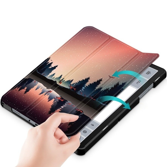Pouzdro pro Samsung Galaxy Tab A9+, Smartcase, evening landscape