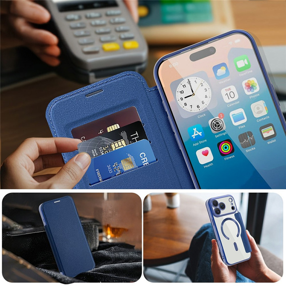 Peněženkové flipové pouzdro MagSafe RFID s ochranou fotoaparátu pro iPhone 17 Pro Max