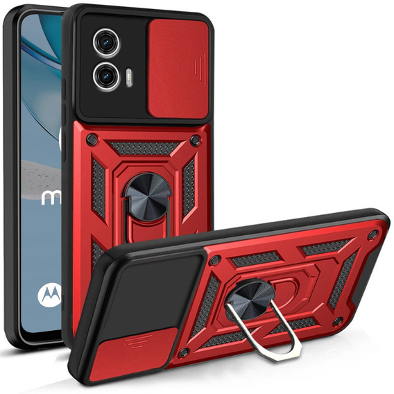 Pouzdro pro Motorola Moto G53 5G, CamShield Slide, červené
