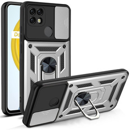 Pouzdro pro Realme C21, CamShield Slide, stříbrné