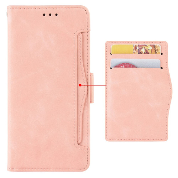 Klopové pouzdro pro Huawei Nova Y70 4G, Card Slot, růžové