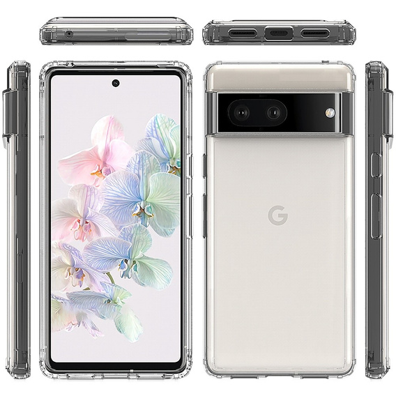 Pouzdro pro Google Pixel 7, Fusion Hybrid, průhledné