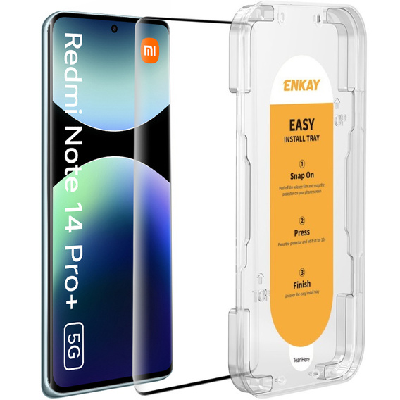 ENKAY Tvrzené sklo pro Xiaomi Redmi Note 14 Pro+ 5G, černé