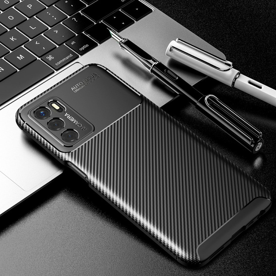 Pouzdro pro Oppo A16, Carbon Gel, černé