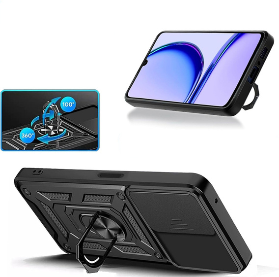 Pouzdro pro Realme Note 50, CamShield Slide, černé