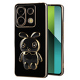 Pouzdro pro Xiaomi Redmi Note 13 Pro 5G, Rabbit, černé + 9H tvrzené sklo