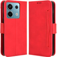 Klopové pouzdro pro Xiaomi Redmi Note 13 Pro 5G, Card Slot, červené