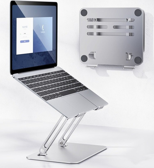 Ocelový stojan na notebook do 17", ERBORD P89, šedý