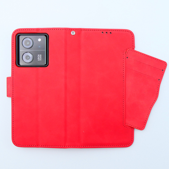 Klopové pouzdro pro Xiaomi 13T / 13T Pro, Card Slot, červené