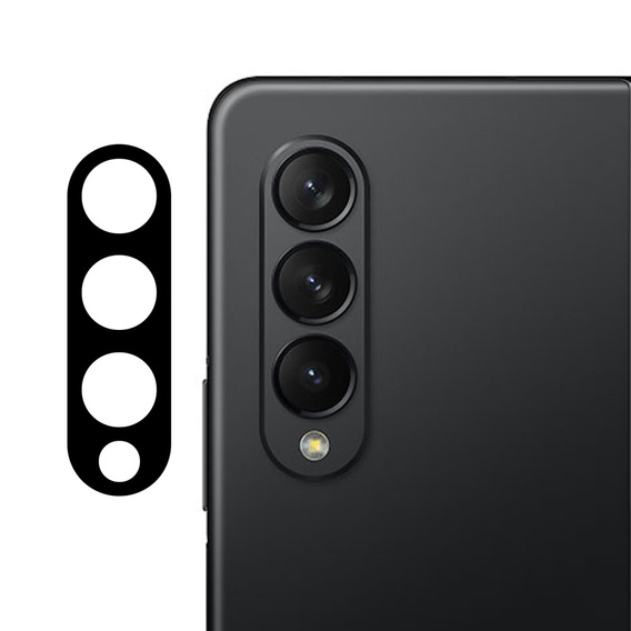 Tvrzené sklo na fotoaparát pro Galaxy Z Fold3 5G, modré