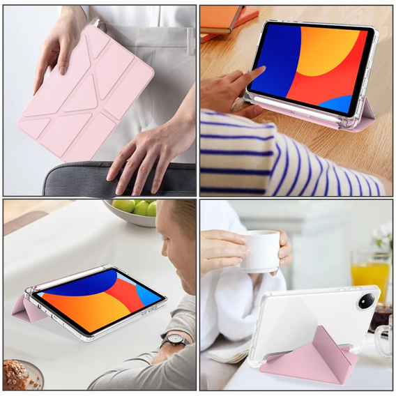 Pouzdro pro Xiaomi Redmi Pad SE 8.7", Origami, růžové rose gold