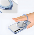 Magnetické pouzdro pro Samsung Galaxy A56, pro MagSafe, modré + sklo 9H