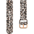 Pasek Silikonowy uniwersalny 22mm, Brown Leopard